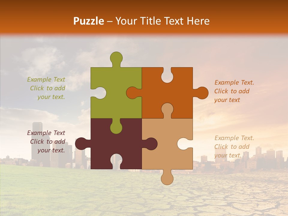 Landscape Dry Summer PowerPoint Template