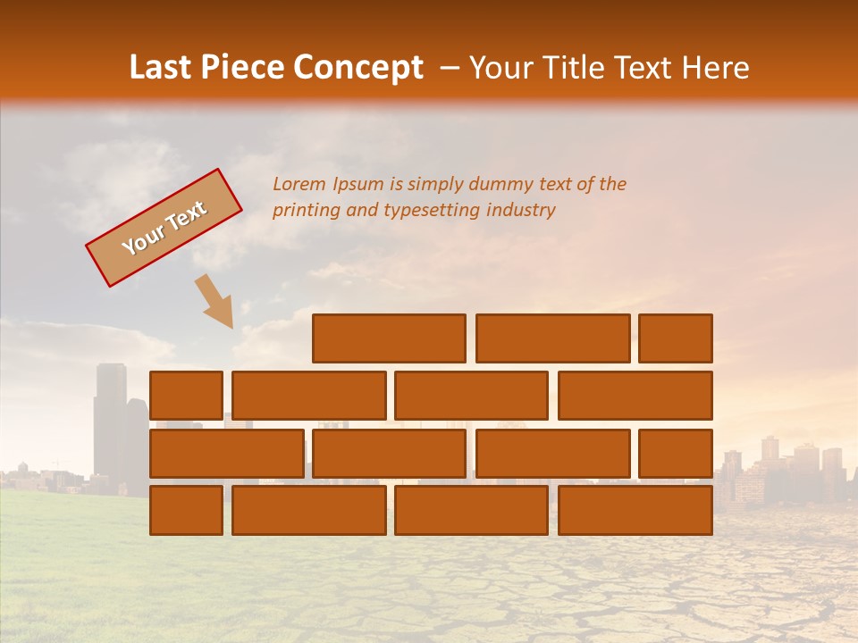 Landscape Dry Summer PowerPoint Template