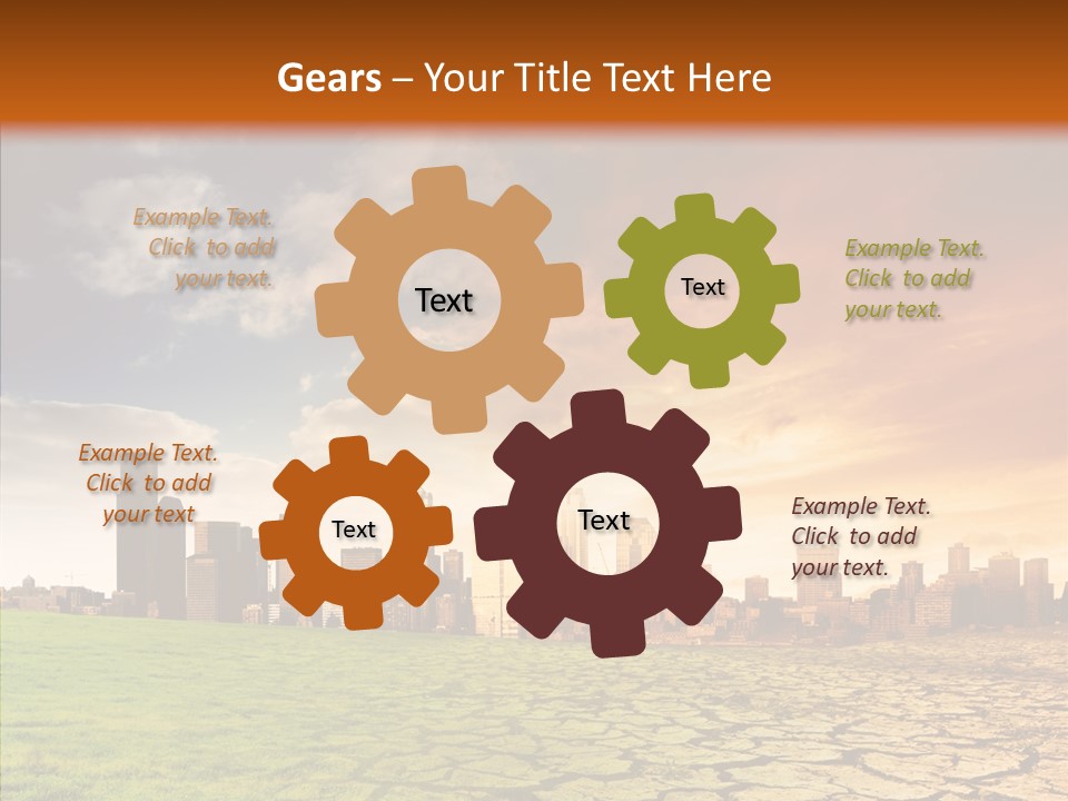 Landscape Dry Summer PowerPoint Template