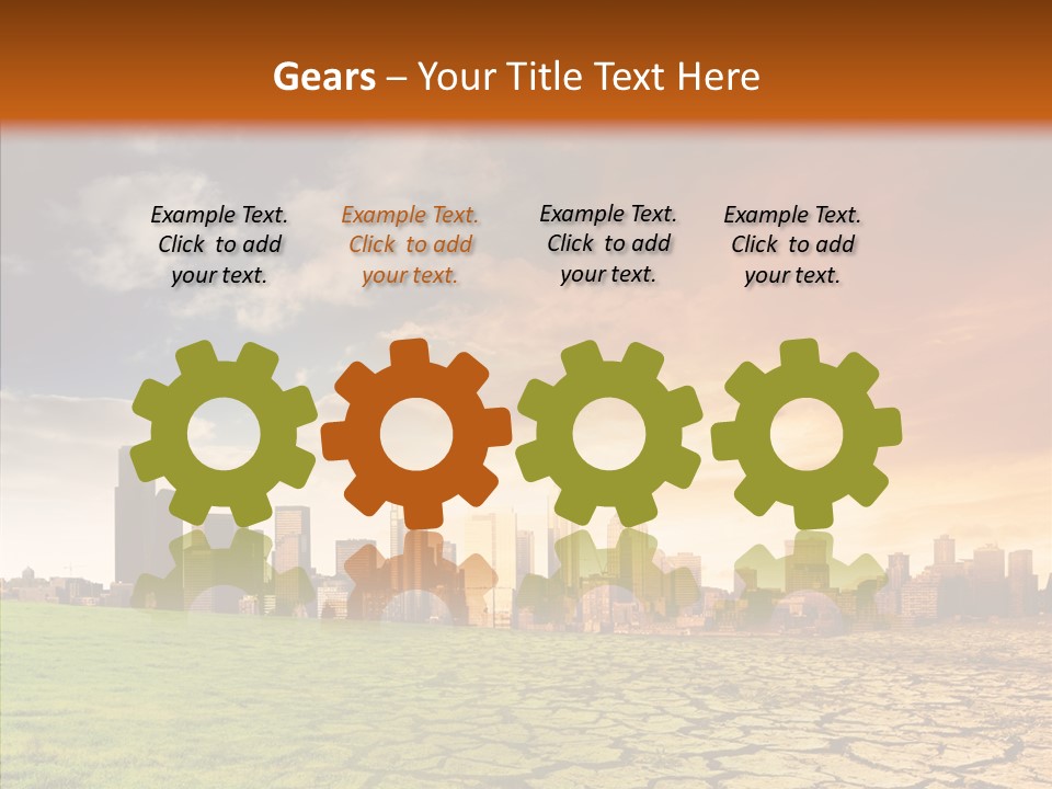 Landscape Dry Summer PowerPoint Template