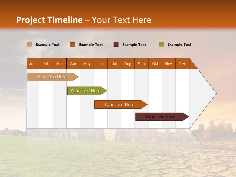 Landscape Dry Summer PowerPoint Template
