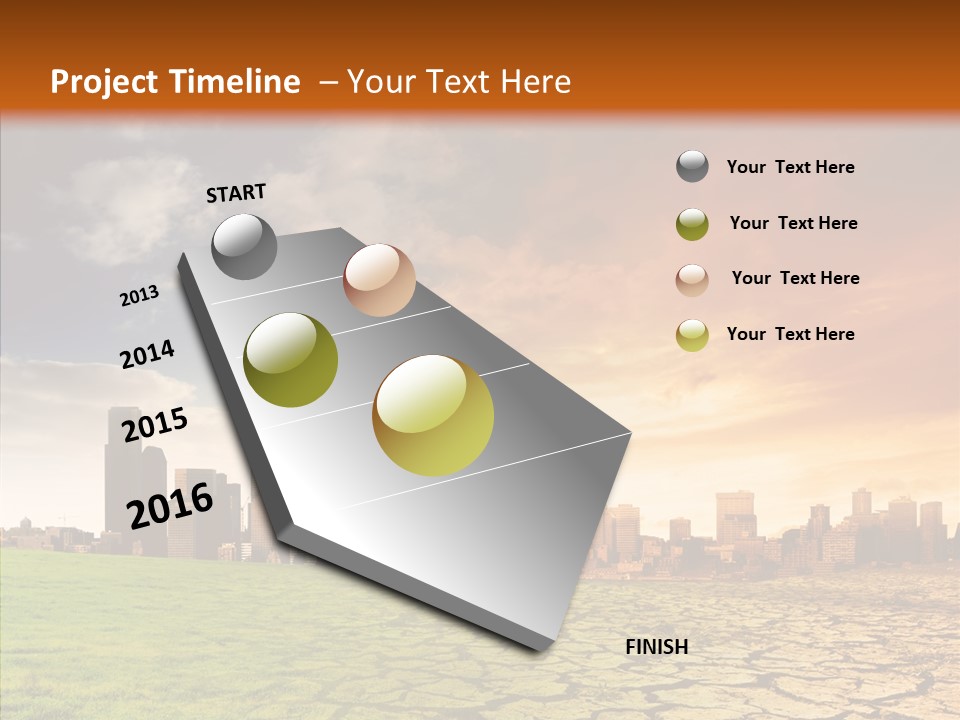 Landscape Dry Summer PowerPoint Template