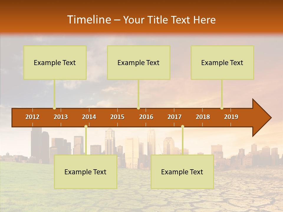 Landscape Dry Summer PowerPoint Template