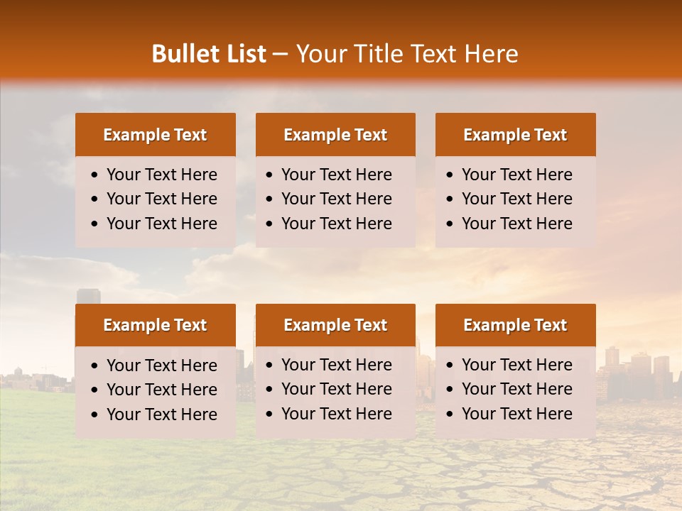 Landscape Dry Summer PowerPoint Template