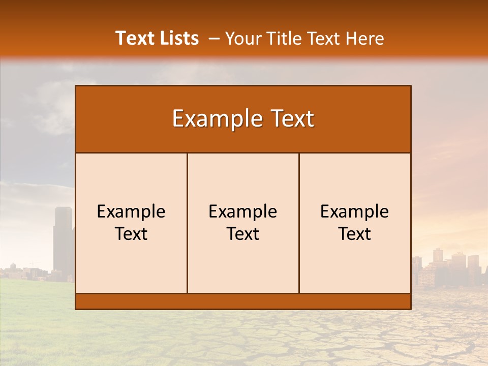 Landscape Dry Summer PowerPoint Template