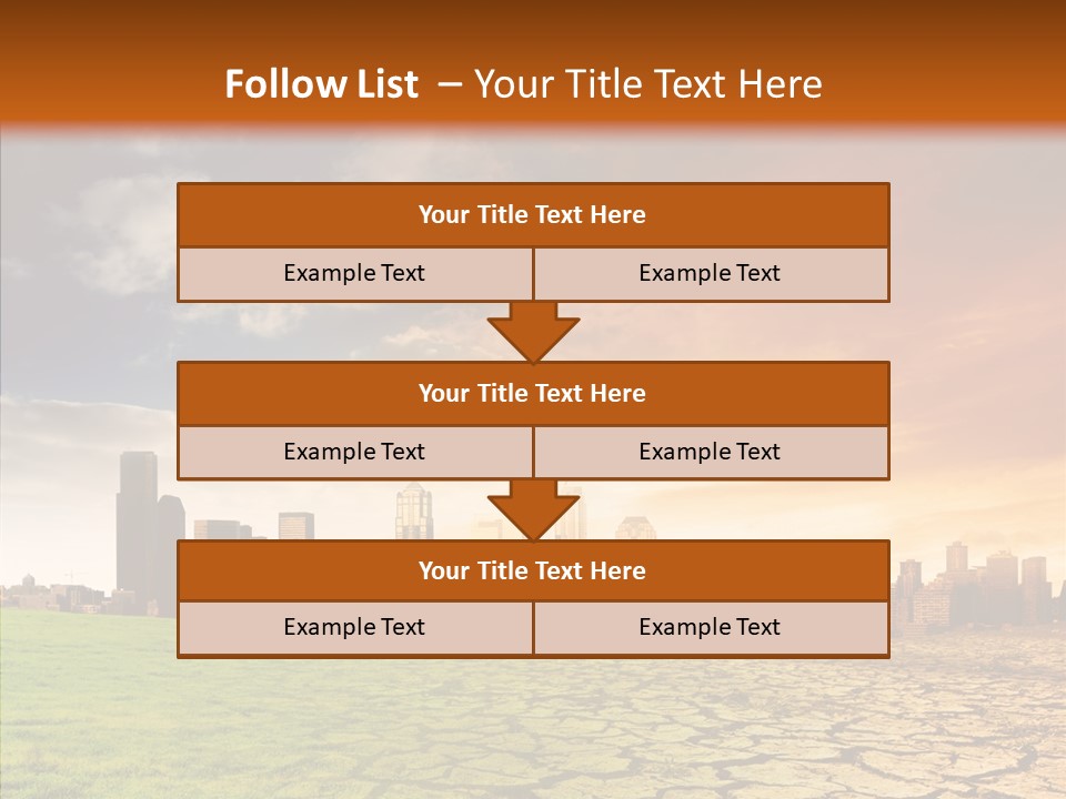 Landscape Dry Summer PowerPoint Template