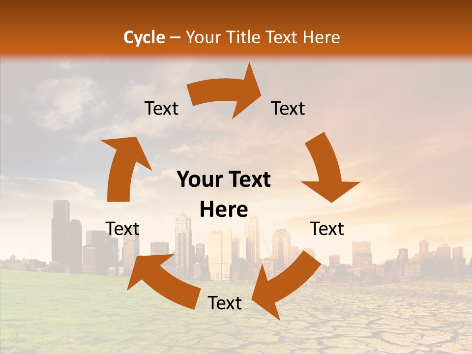 Landscape Dry Summer PowerPoint Template