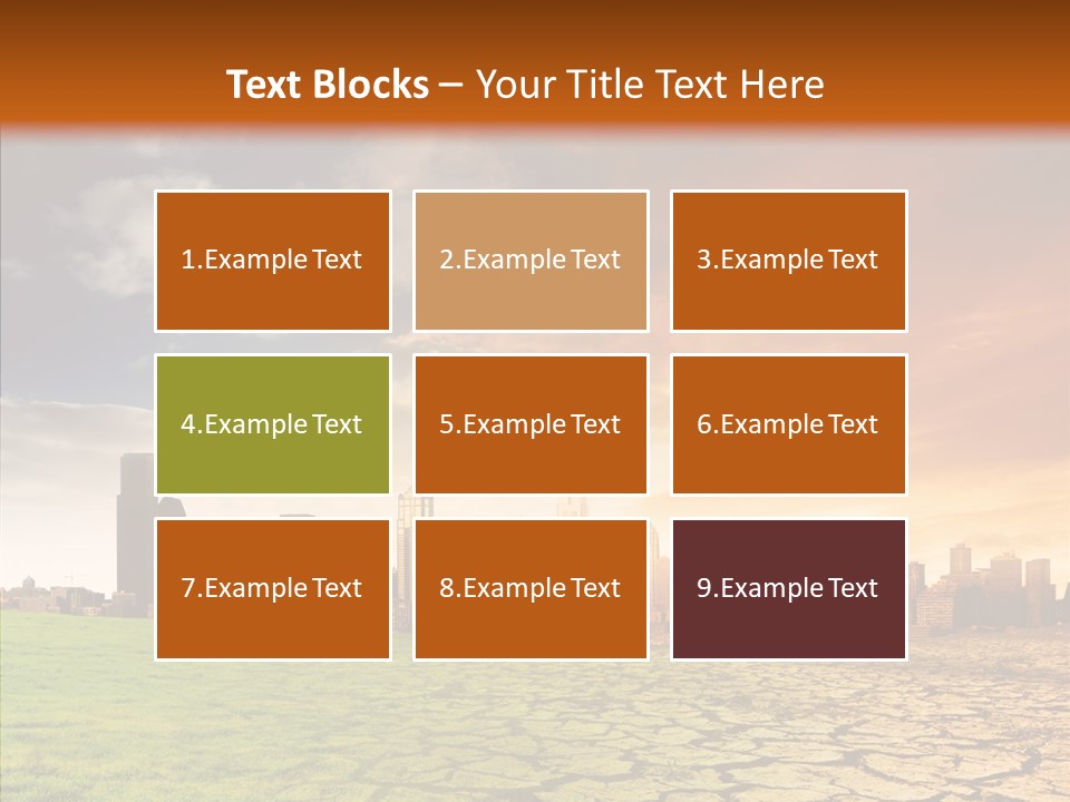 Landscape Dry Summer PowerPoint Template