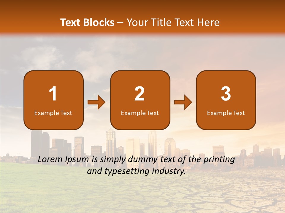 Landscape Dry Summer PowerPoint Template