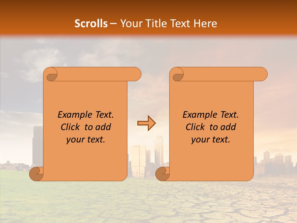 Landscape Dry Summer PowerPoint Template