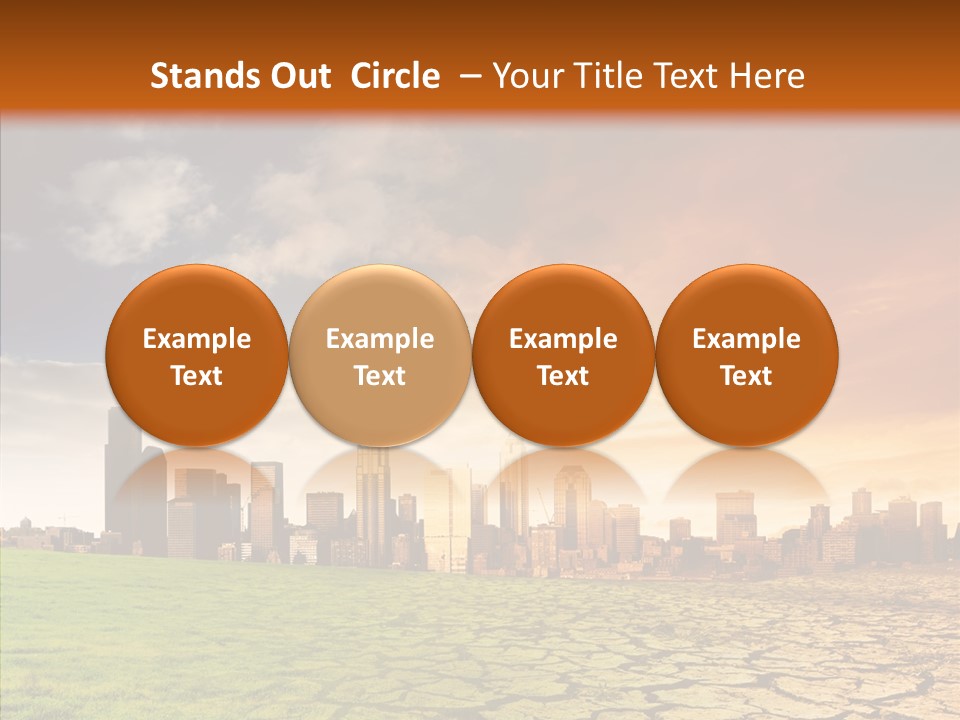 Landscape Dry Summer PowerPoint Template