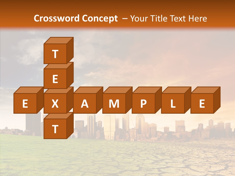 Landscape Dry Summer PowerPoint Template