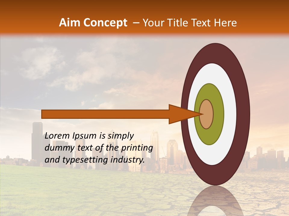 Landscape Dry Summer PowerPoint Template