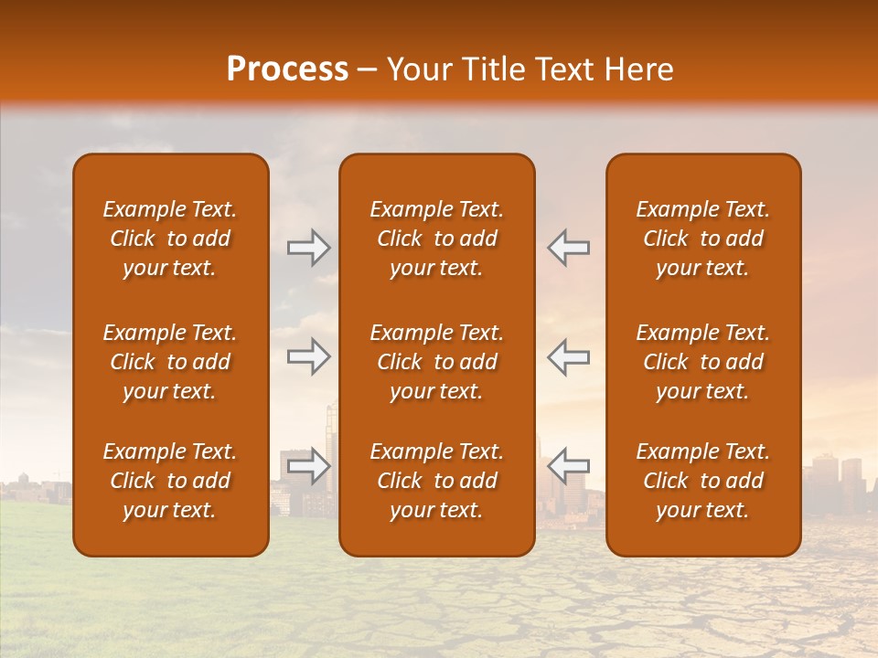 Landscape Dry Summer PowerPoint Template