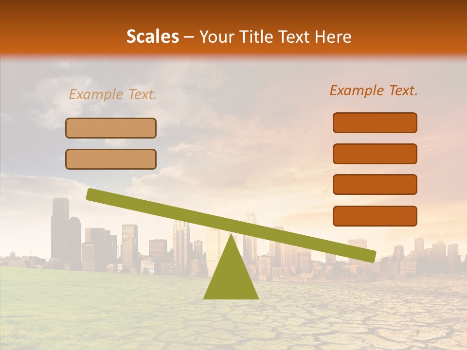 Landscape Dry Summer PowerPoint Template