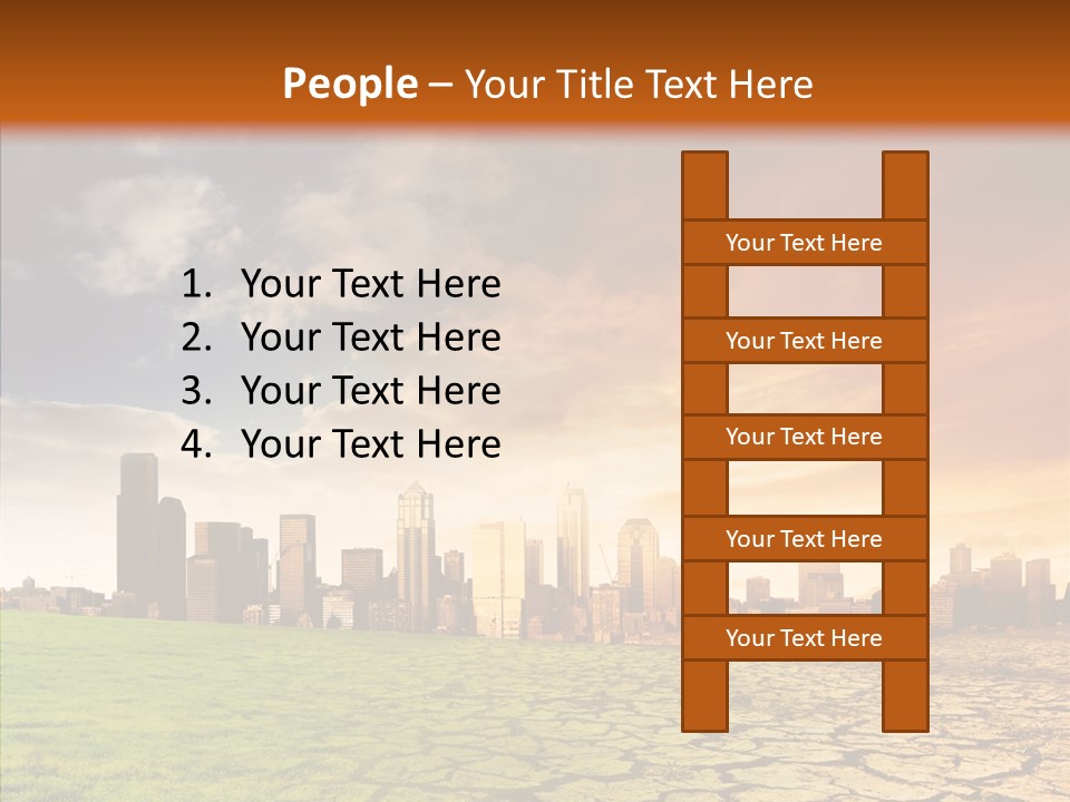 Landscape Dry Summer PowerPoint Template