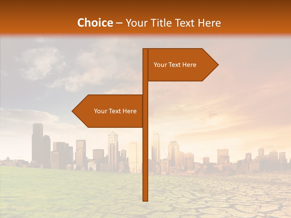 Landscape Dry Summer PowerPoint Template