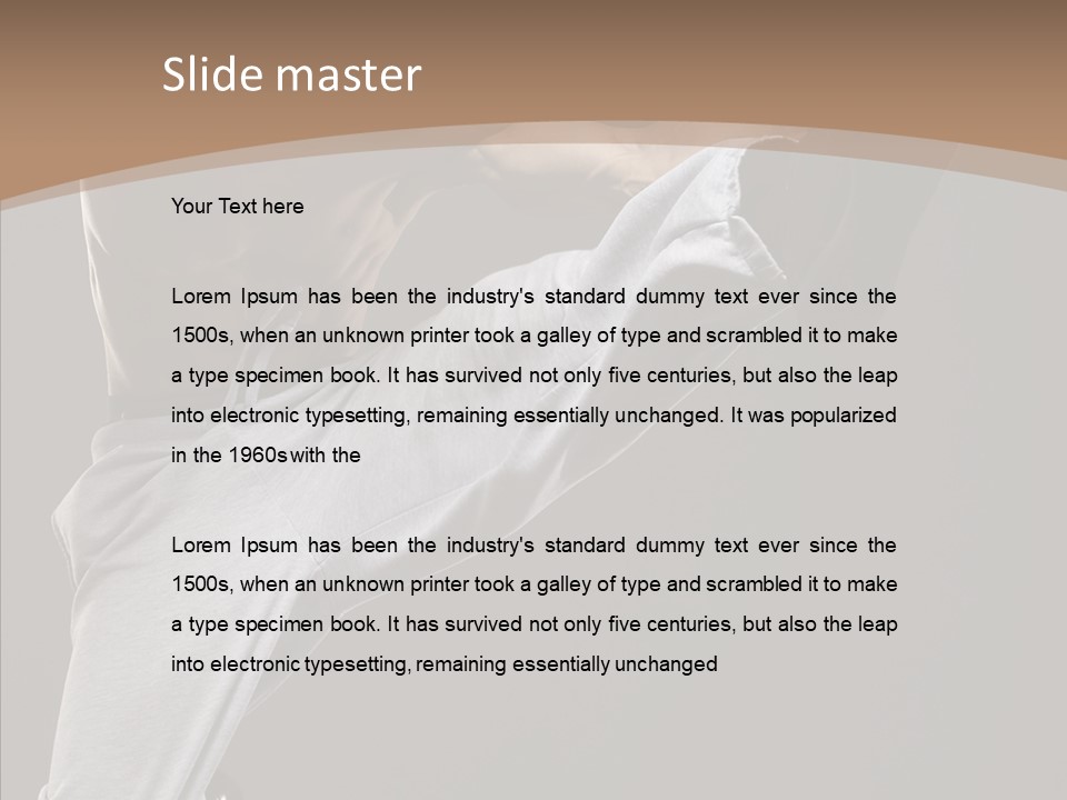 Japanese Leg Self PowerPoint Template