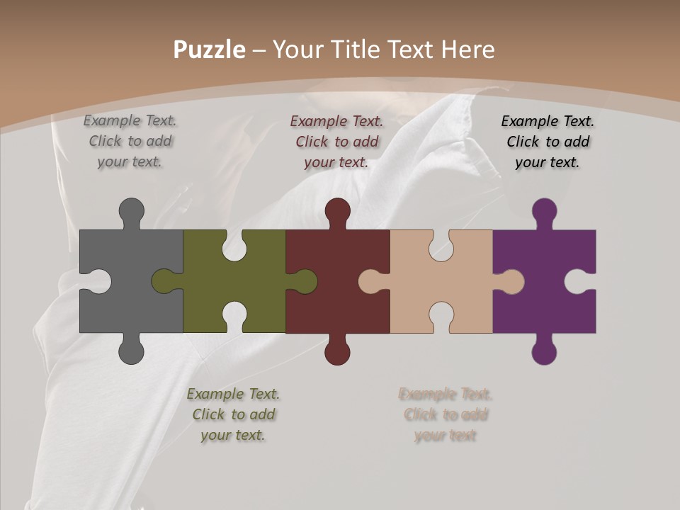 Japanese Leg Self PowerPoint Template