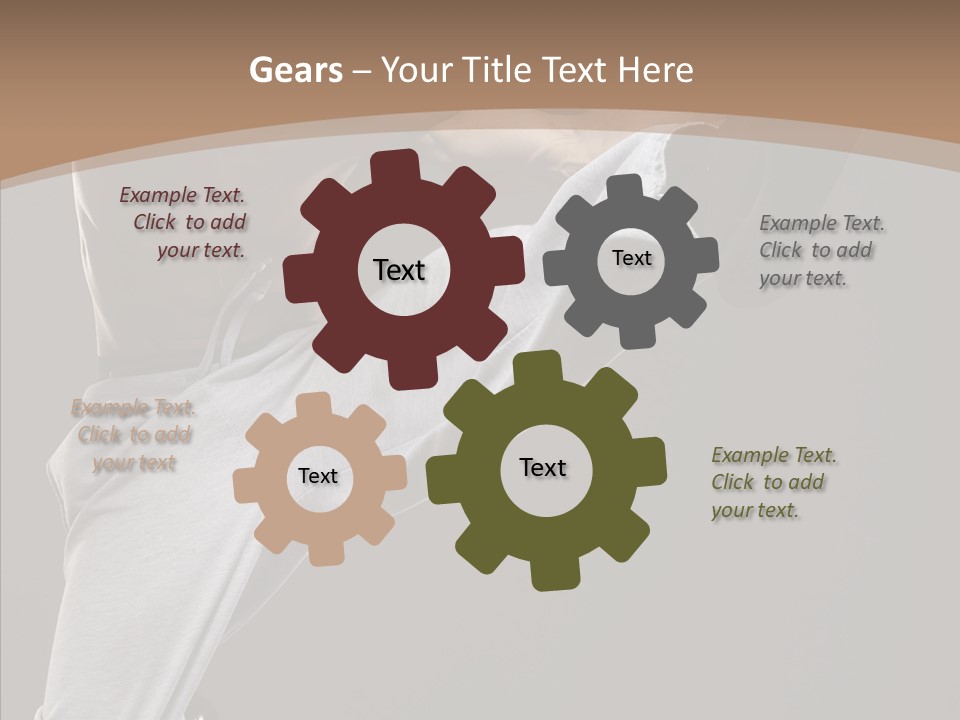 Japanese Leg Self PowerPoint Template