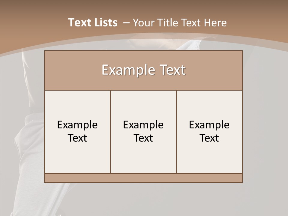 Japanese Leg Self PowerPoint Template