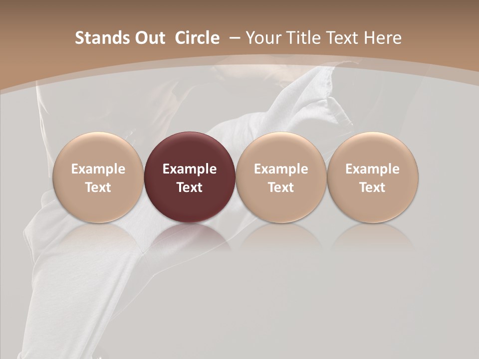 Japanese Leg Self PowerPoint Template