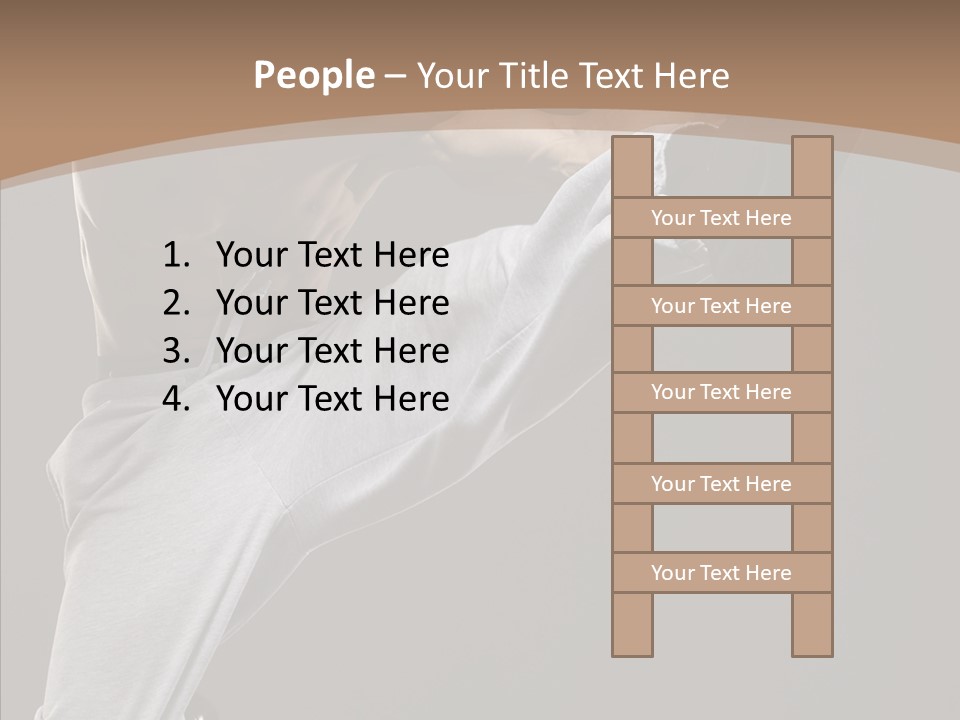 Japanese Leg Self PowerPoint Template