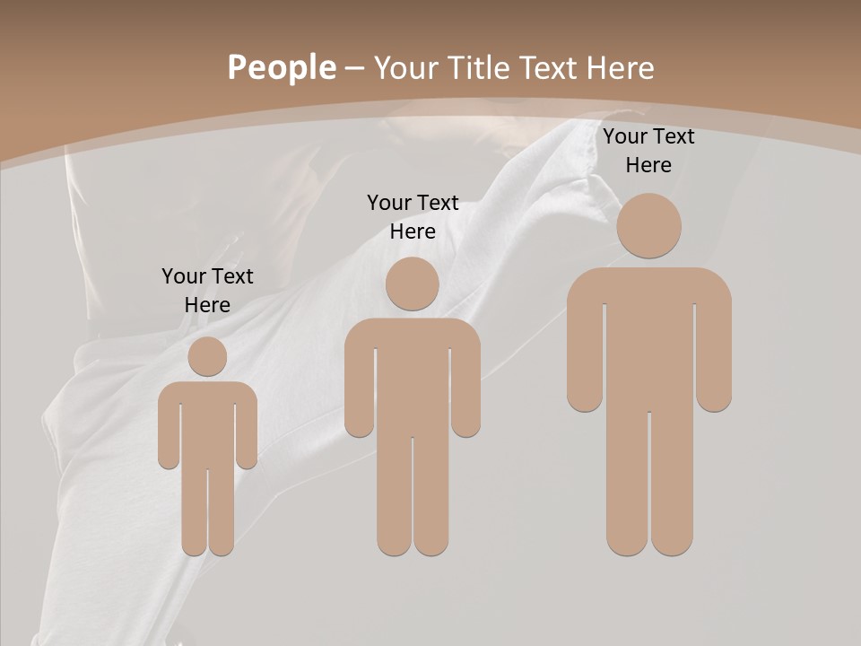 Japanese Leg Self PowerPoint Template