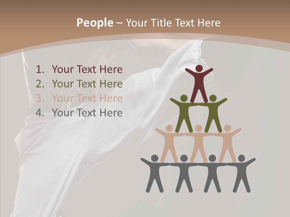 Japanese Leg Self PowerPoint Template