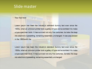 Light Decor Wall PowerPoint Template