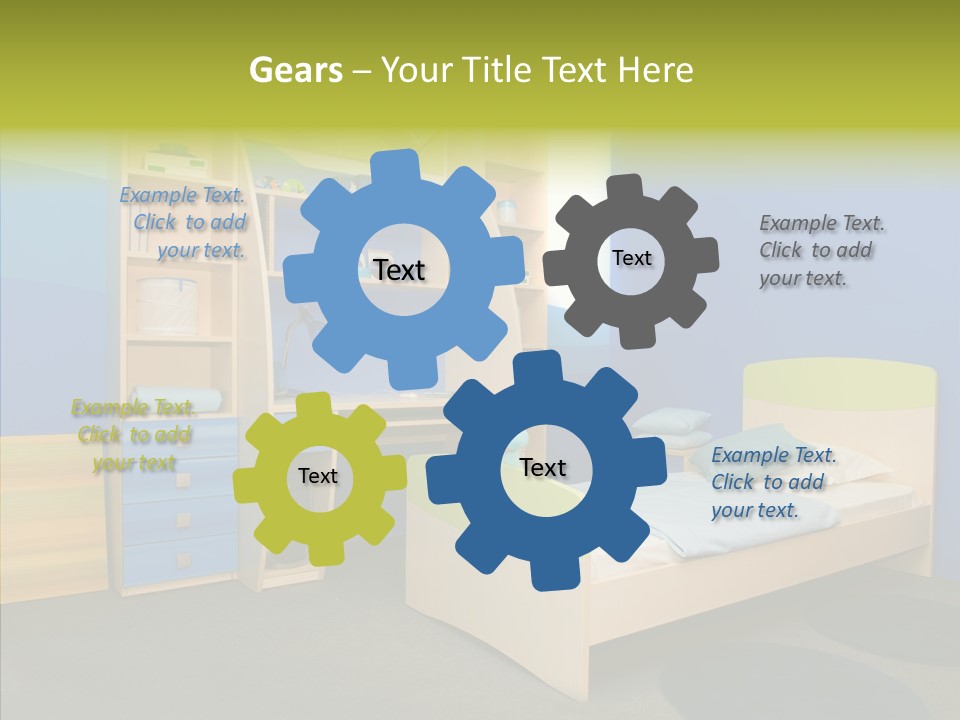 Light Decor Wall PowerPoint Template