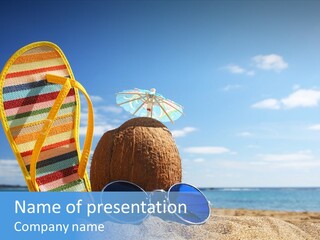 Zen Round Sunglasses PowerPoint Template