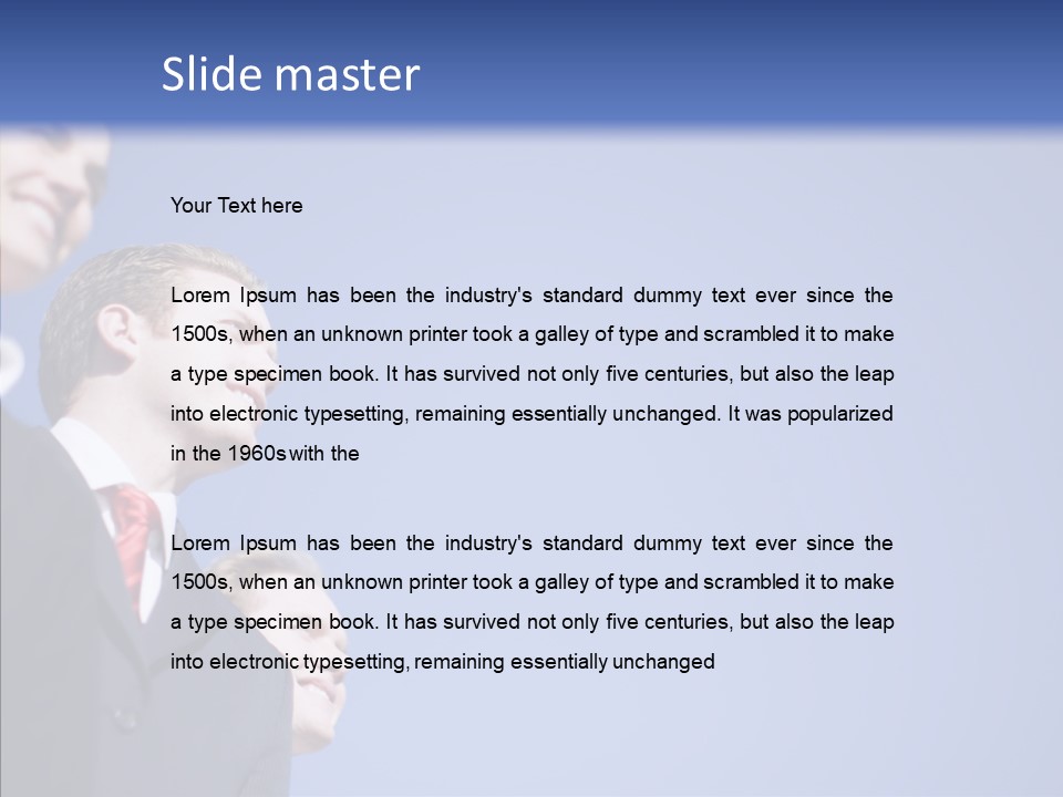 White Friendly Line PowerPoint Template