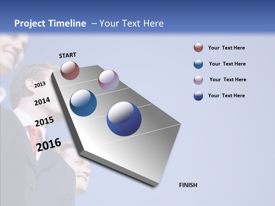 White Friendly Line PowerPoint Template