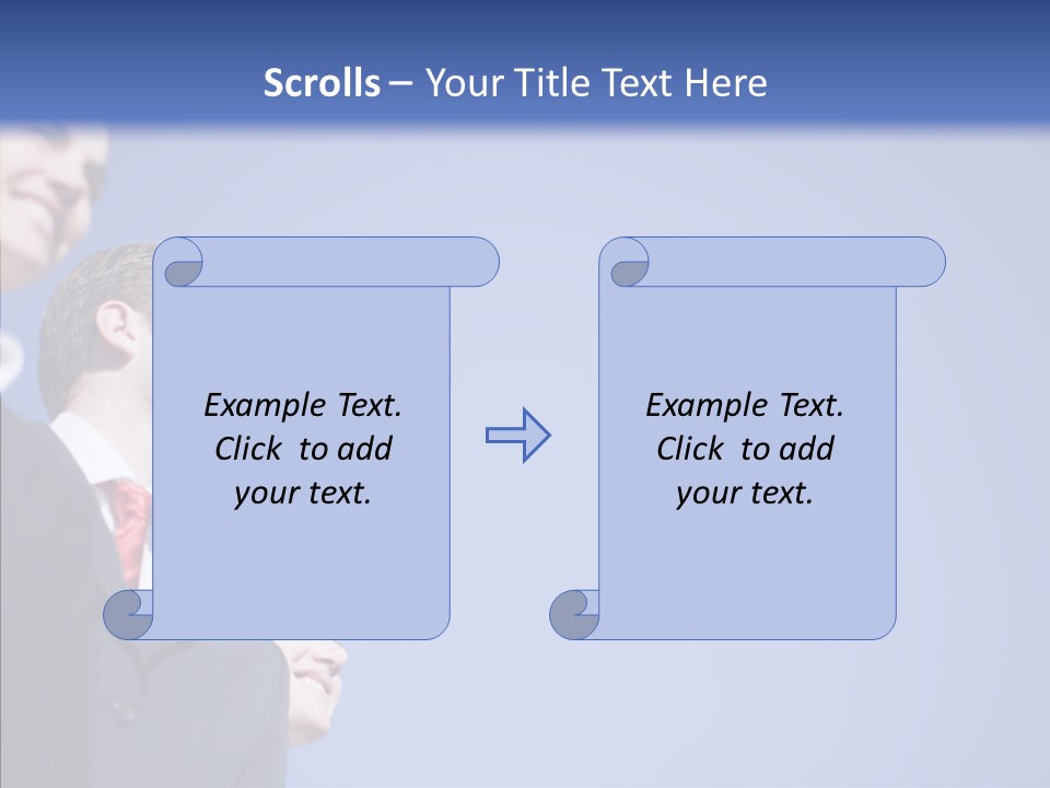 White Friendly Line PowerPoint Template