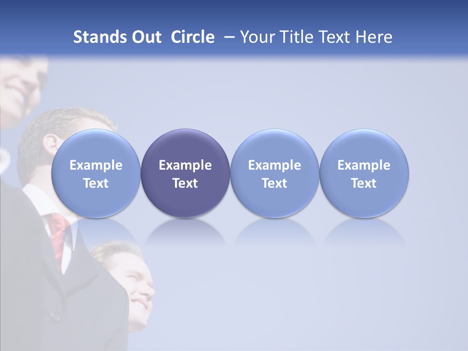 White Friendly Line PowerPoint Template