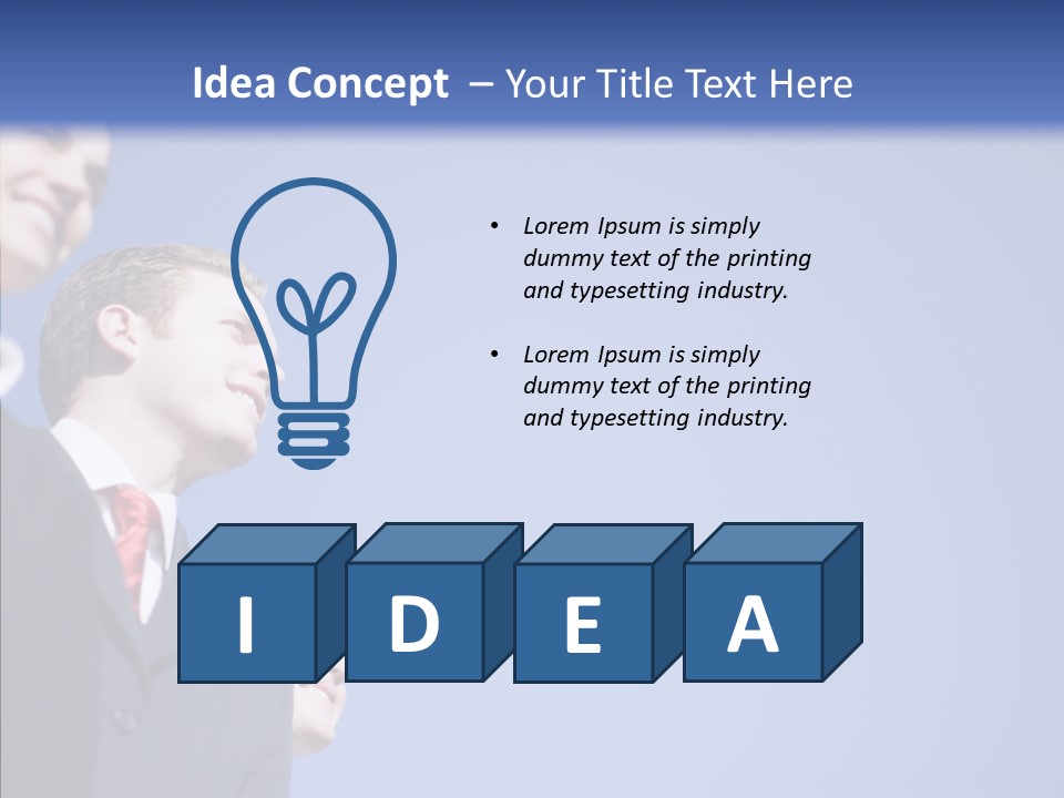 White Friendly Line PowerPoint Template