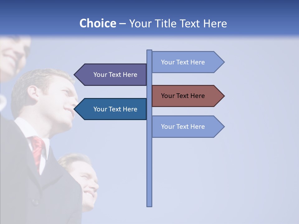 White Friendly Line PowerPoint Template