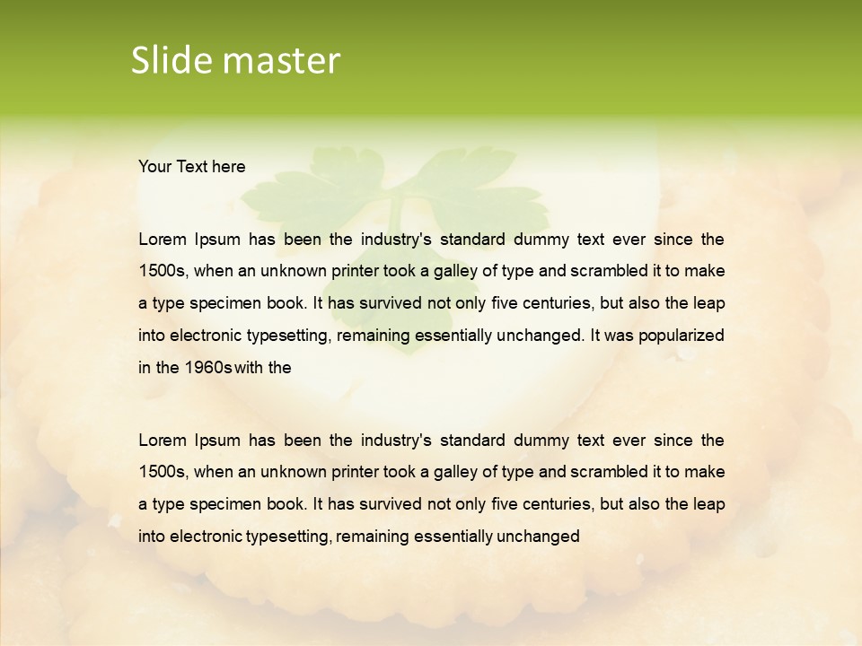 Snack Pastry Diet PowerPoint Template