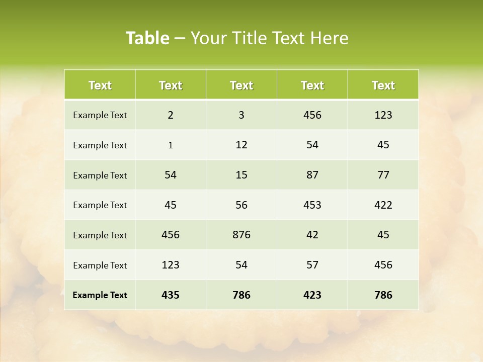 Snack Pastry Diet PowerPoint Template