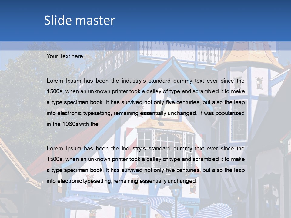 Building Stucco Unusual PowerPoint Template