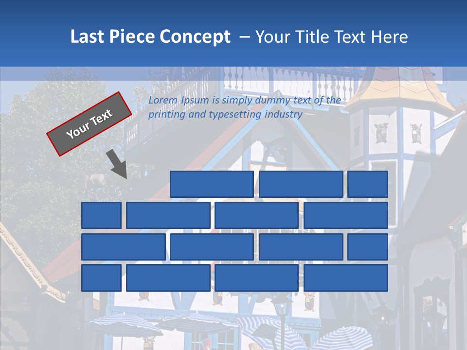 Building Stucco Unusual PowerPoint Template