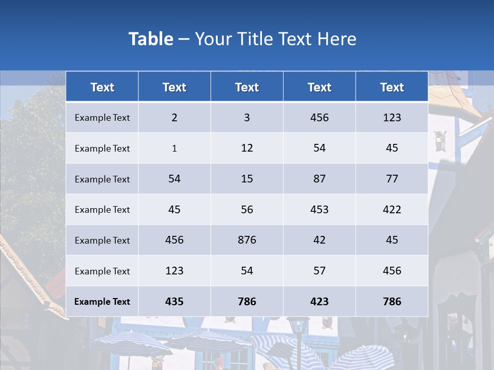 Building Stucco Unusual PowerPoint Template