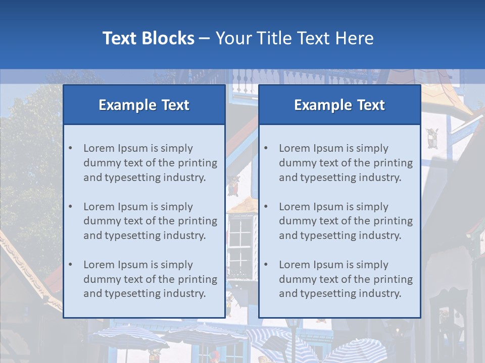 Building Stucco Unusual PowerPoint Template