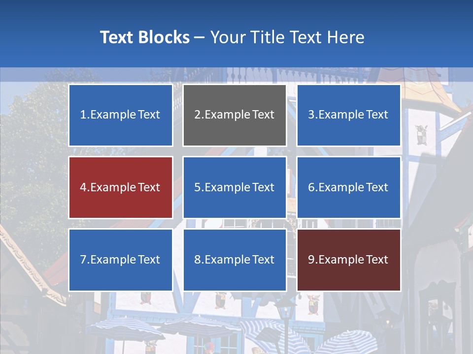 Building Stucco Unusual PowerPoint Template