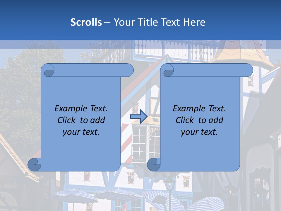 Building Stucco Unusual PowerPoint Template