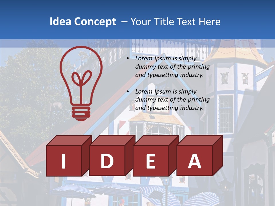 Building Stucco Unusual PowerPoint Template