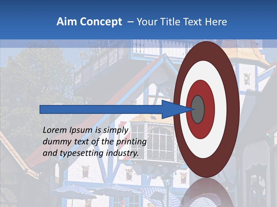 Building Stucco Unusual PowerPoint Template