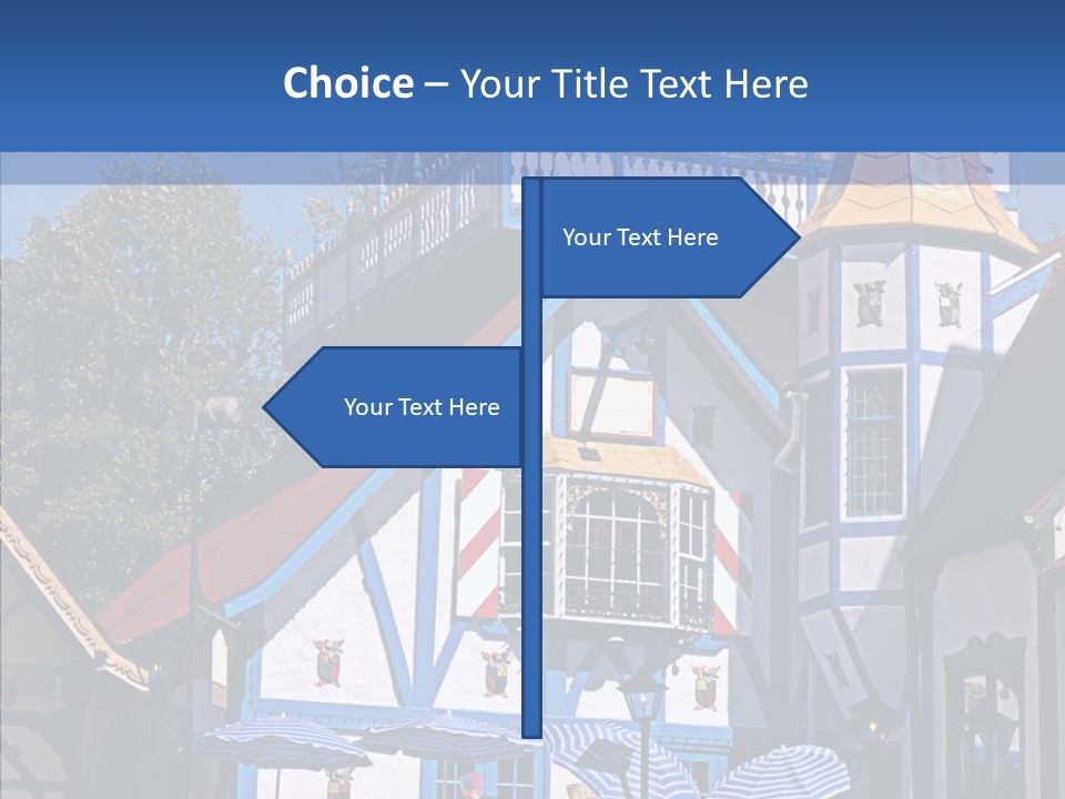 Building Stucco Unusual PowerPoint Template