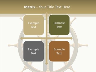 Sailing Old Fashioned Helm PowerPoint Template